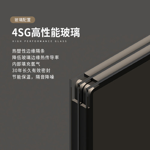 高登奥洛威上海断桥铝门窗定制铝合金系统窗隔音窗户玻璃封阳台 - 图1