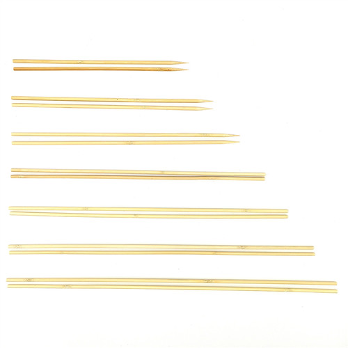 6.0mm*60cm40cm50cm80cm70薯塔大羊肉串粗竹签鸽笼蜂箱烧烤长竹签 - 图1