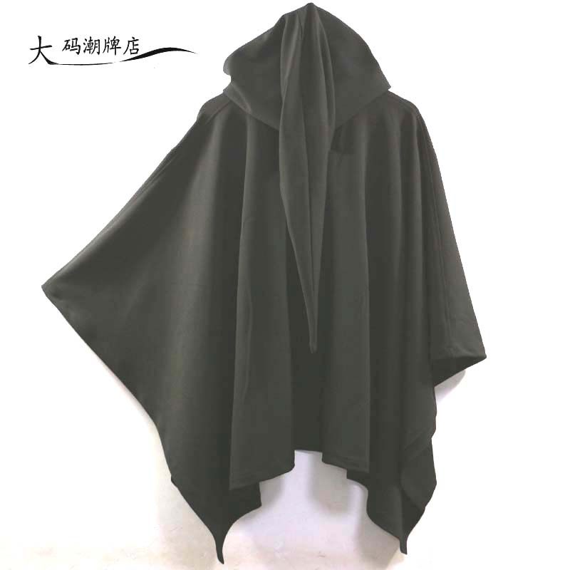 斗篷男个性外套蝙蝠衫披风嘻哈连帽卫衣中长款风衣原宿风潮牌开衫,淘宝优惠券,粉丝福利购,淘宝优惠卷