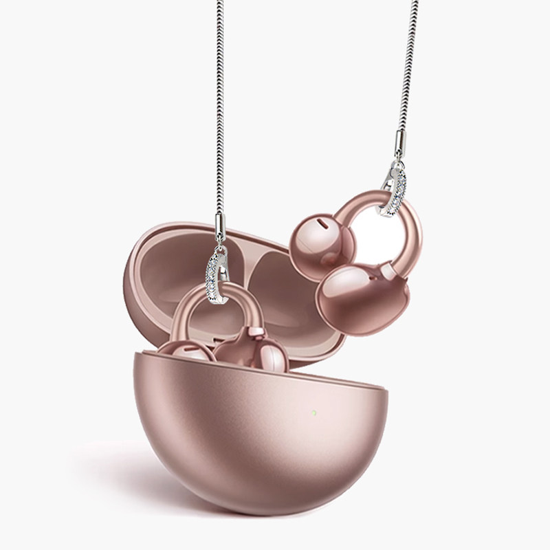 FreeClip无线蓝牙耳机防丢链2025新款骨传导夹耳耳机装饰链防丢绳,淘宝优惠券,粉丝福利购,淘宝优惠卷