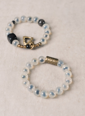 非鱼之家天然糖心玛瑙单圈手链