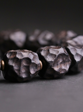 原创设计黑檀木混搭珠子情侣手串