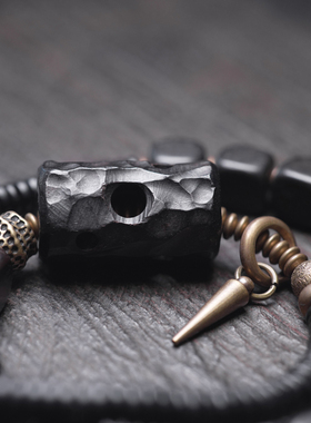 非鱼之家民族风黑檀木个性手串