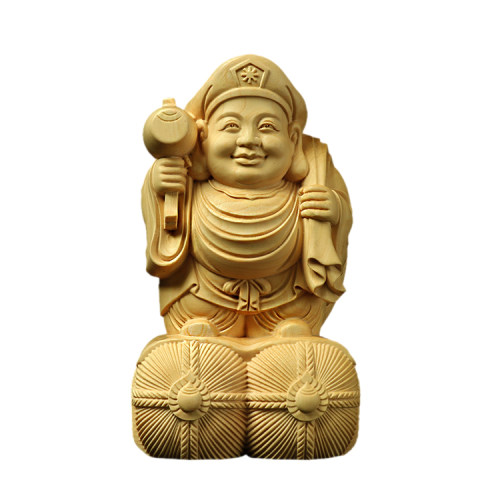黄杨木雕摆件创意大黑天佛门护法神七福神财神送礼工艺品供奉佛像 - 图3