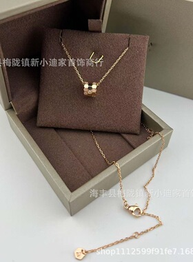 V金镀咪金 小圆圈蜂窝项链CNC高级精工版时尚网红爆款礼物情人节