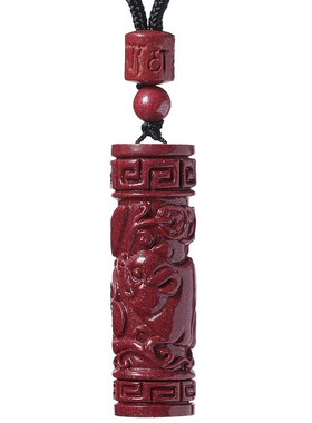 源头批发价朱砂吊坠嘎乌盒晶体砂十二生肖藏经筒挂件项链项坠款