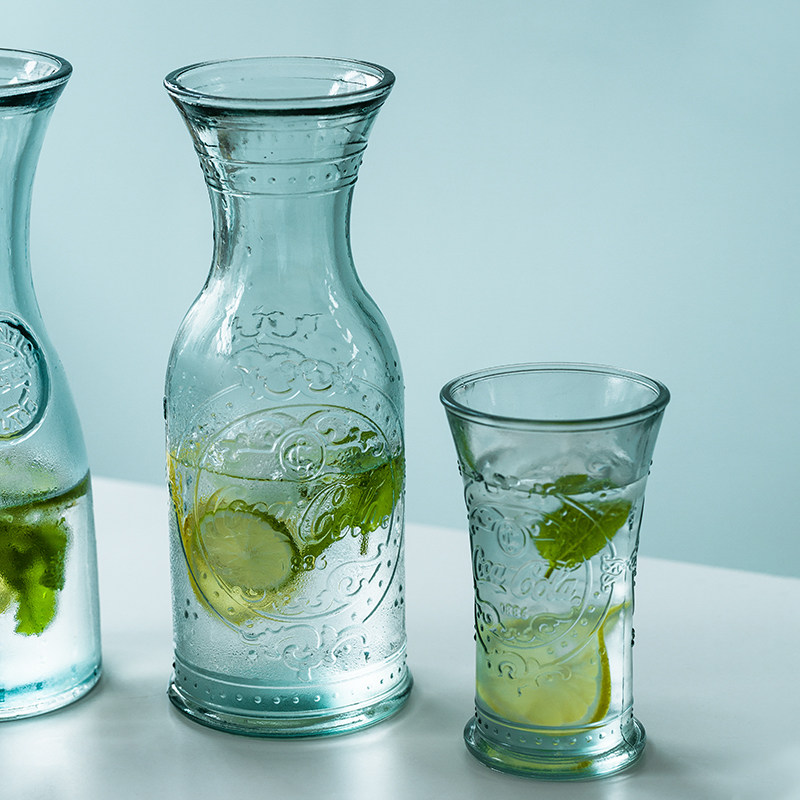 冷水壶西班牙进口vsm家用冰箱复古透明玻璃壶夏天水果凉茶饮料桶,淘宝优惠券,粉丝福利购,淘宝优惠卷