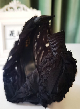 新品鞠子家发饰手作   夏季轻薄款13厘米遮白发修饰脸型发箍头箍