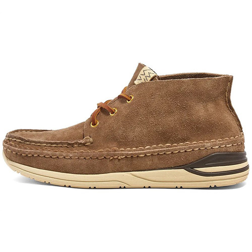 visvim uncle gui  秋季透气休闲反绒鹿皮牛皮软木鞋FBT流苏潮 男 - 图0