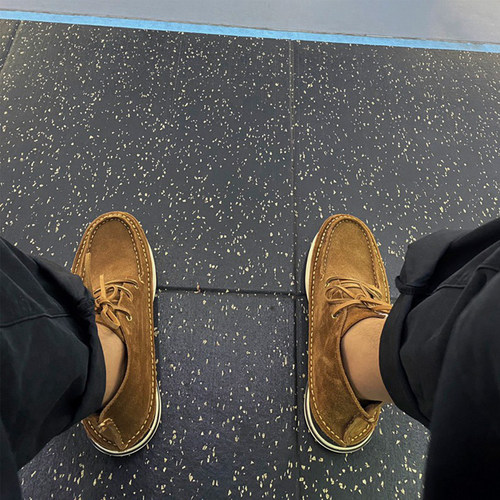 visvim uncle gui  秋季透气休闲反绒鹿皮牛皮软木鞋FBT流苏潮 男 - 图3