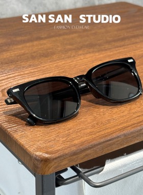 显瘦圆脸复古潮流港风墨镜