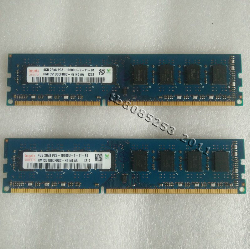 现代海力士原厂2GB 4GB  PC3-10600U台式机内存条2G 4G DDR3 1333 - 图3