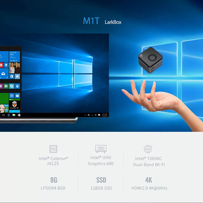 Мини-хост собственного бренда 13-го поколения N150 Type-C + HDMI полнофункциональный офисный мини-хост