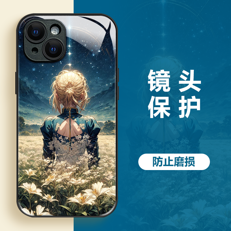 适用iphone14promax手机壳苹果13星空女甜美1514原创梦幻保护套12xr液态硅胶plus男11全包镜头14防摔13套xr女 - 图2