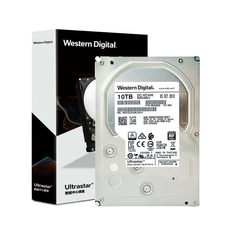 WD/西部数据WUS721010ALE6L4 10T NAS企业级机械金硬盘HC330  10T - 图3