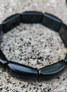 次石墨手排天然原石shungite宝石