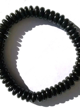 天然次石墨算盘珠串手链原石手串