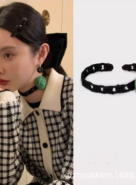 MONA张绮贤同款颈花脖圈项链小花造型百搭锁骨链choker颈圈链子女