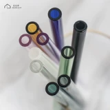 Стеклянная трубочка, прозрачная изогнутая трубка, стакан, аксессуары
