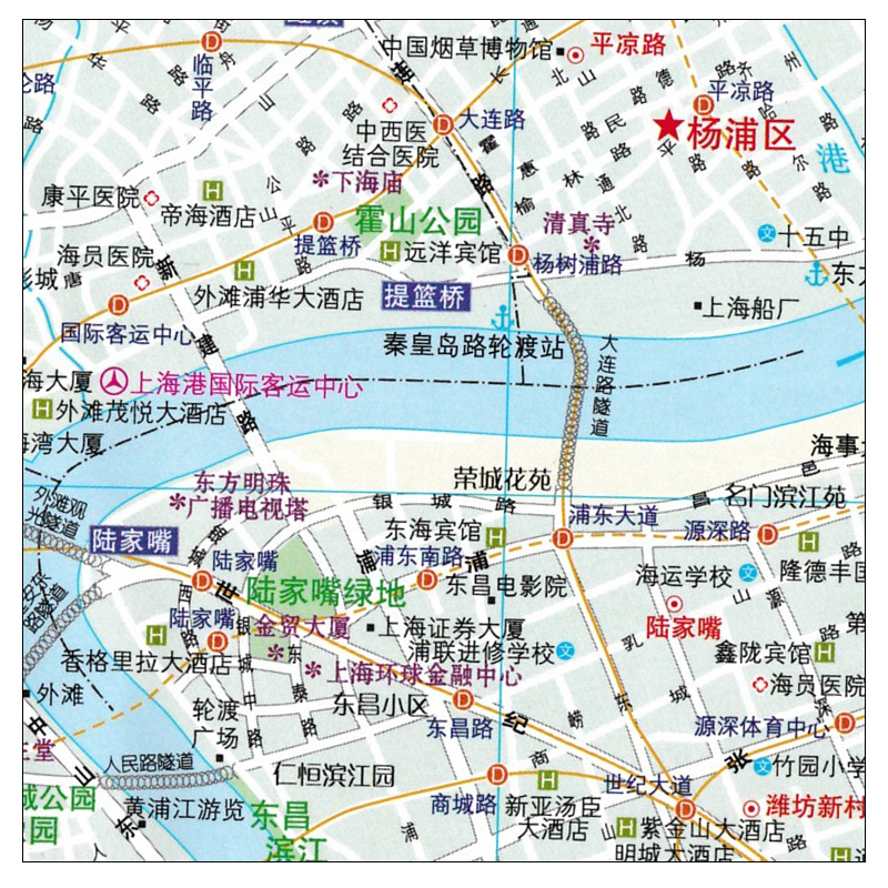 上海市地图 2024版上海交通旅游图城区大比例街道地图防水覆膜撕不烂街道索引高速国道上海市交通地图大学分布-图3