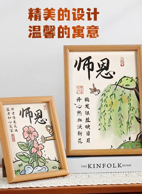 教师节礼物相框摆台学生感恩送老师桌面摆件毕业季师恩装饰挂墙画