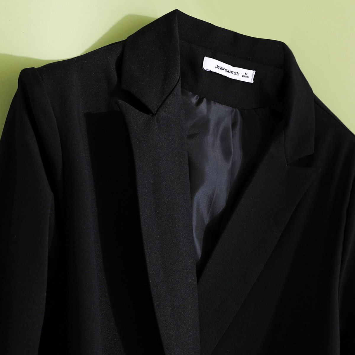 真维斯秋装新品韩版拼接女款双排扣 真维斯时尚短外套