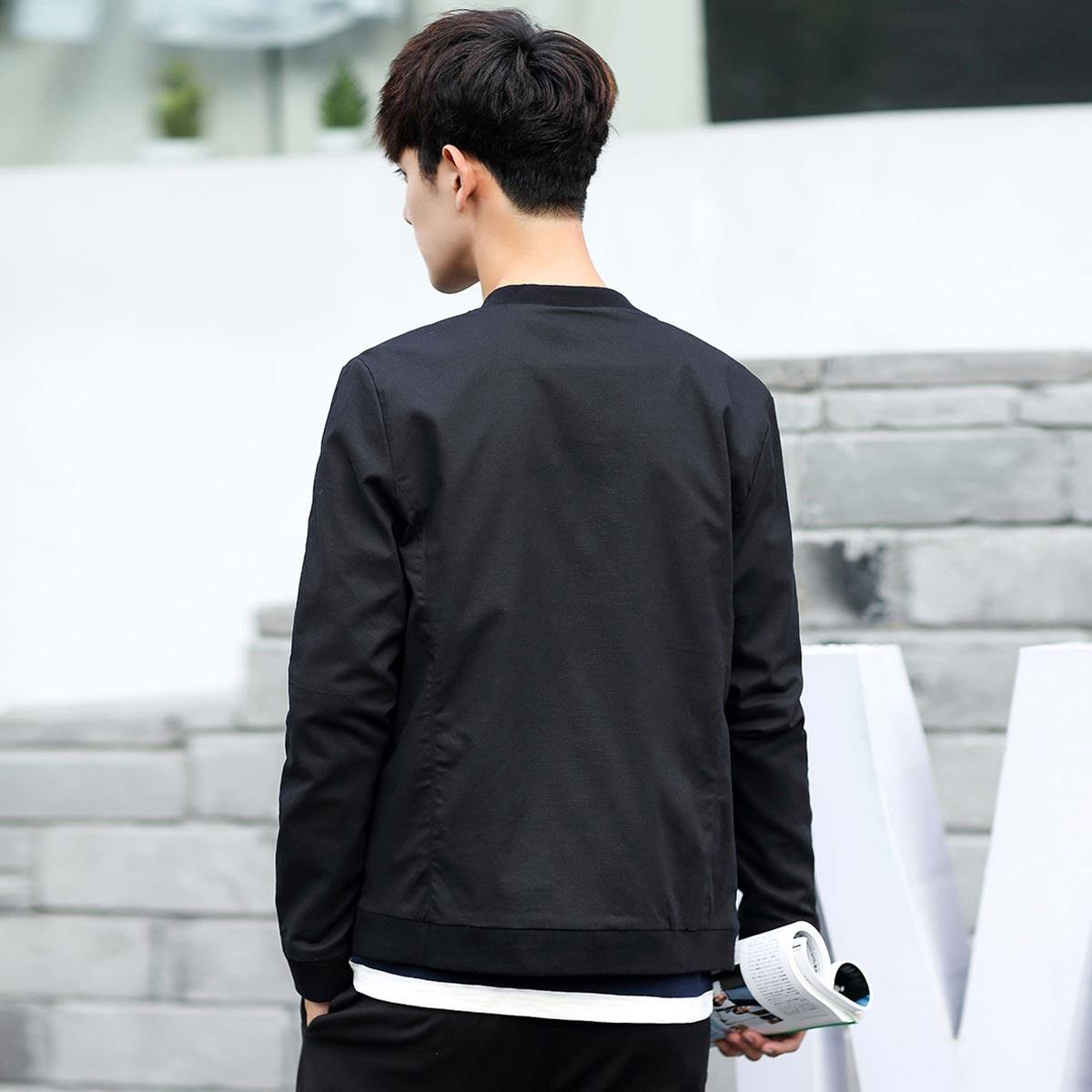 真维斯秋装新款潮牌基础百搭棒球服 真维斯时尚夹克