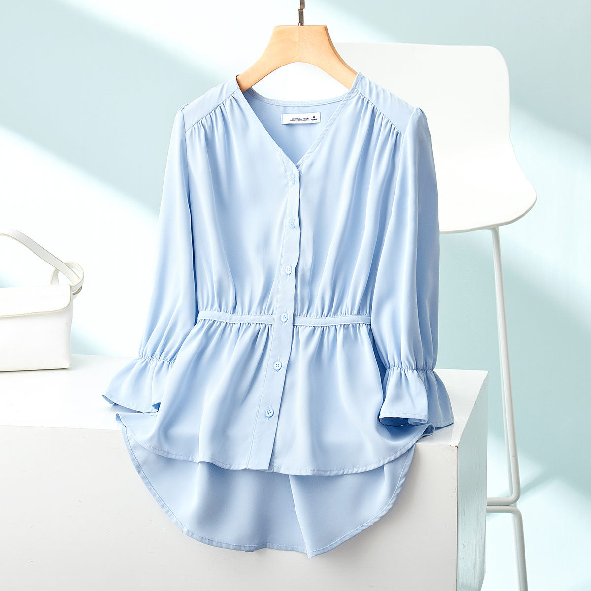 真维斯秋装新款潮流韩版女款衬衫 真维斯时尚衬衫