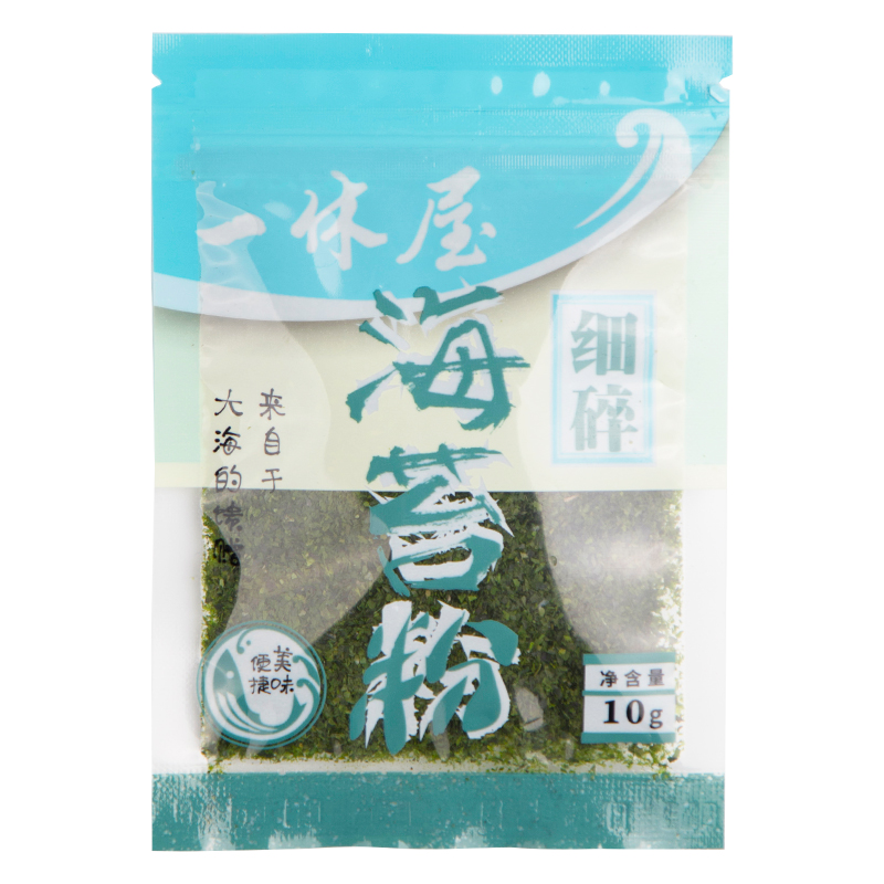 一休屋海苔粉10g寿司材料食材章鱼小丸子撒粉紫菜粉烘焙青海苔粉-图3