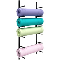 Upper Wall Wall-mounted Yoga Mat Containing Rack Large Foam Roller Carpet Fitness Room Equipment Containing Finishing Racks Multilayer Racks