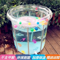 Newborn Child Inflatable Thickened Insulated Baby Swimming Pool Home Passable Size Number Baby Bath Swimming Bucket