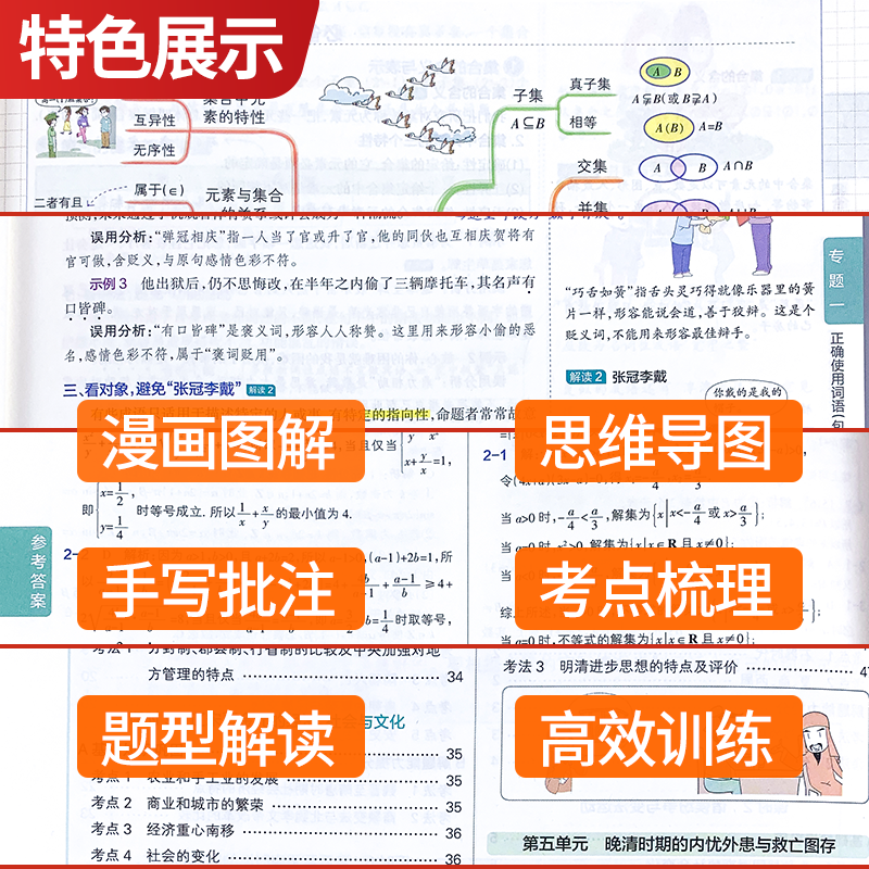 2024用学霸提分笔记高中数学物理化学生物地理英语历政语文高中必修上下册选择性必修高一二三通用版高考复习知识清单学霸手写笔记 - 图0