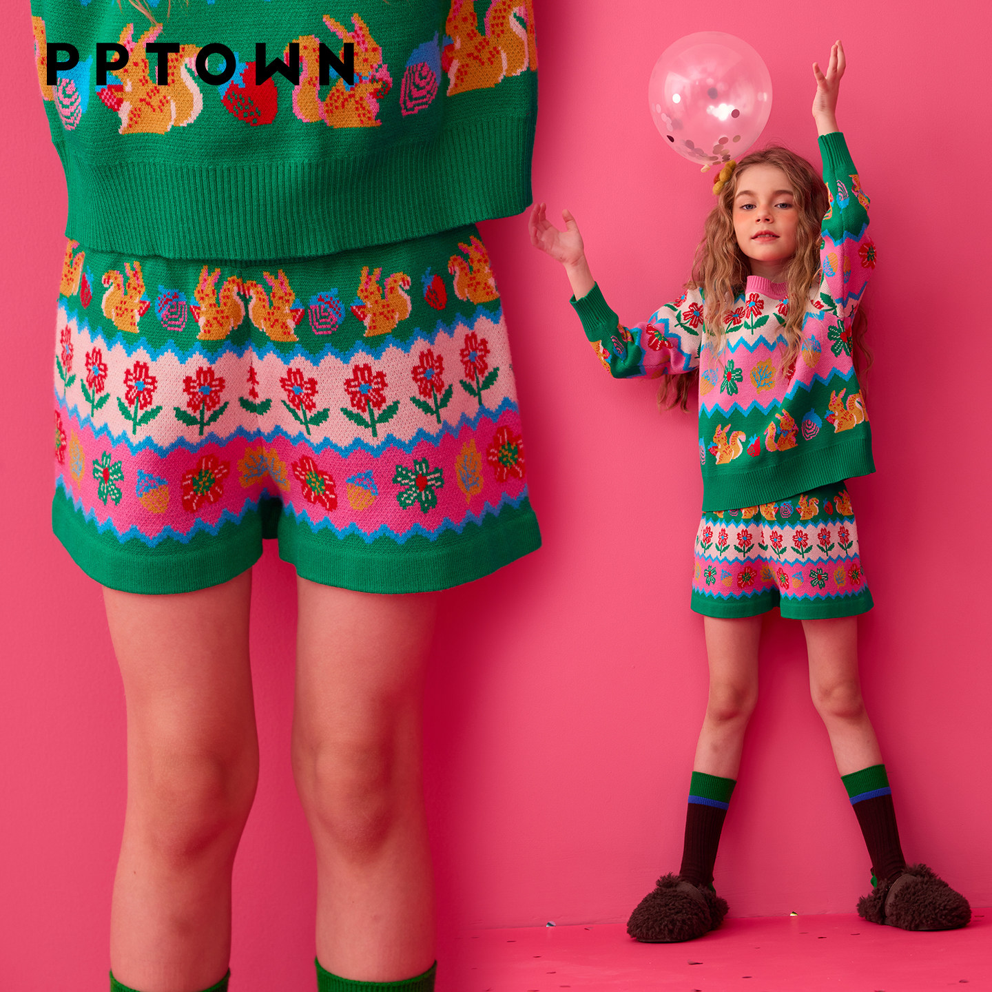 女童针织短裤秋冬新款裤子儿童洋气毛裤外穿裤子百搭打底裤,淘宝优惠券,粉丝福利购,淘宝优惠卷