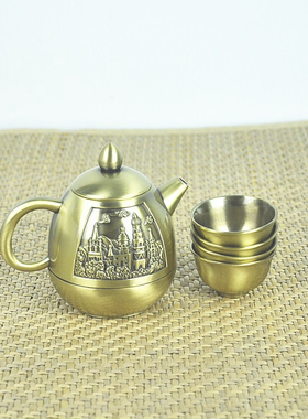 仿古工艺品摆件 青铜器酒壶 古代酒具 家居装饰品 茶几 酒柜摆设