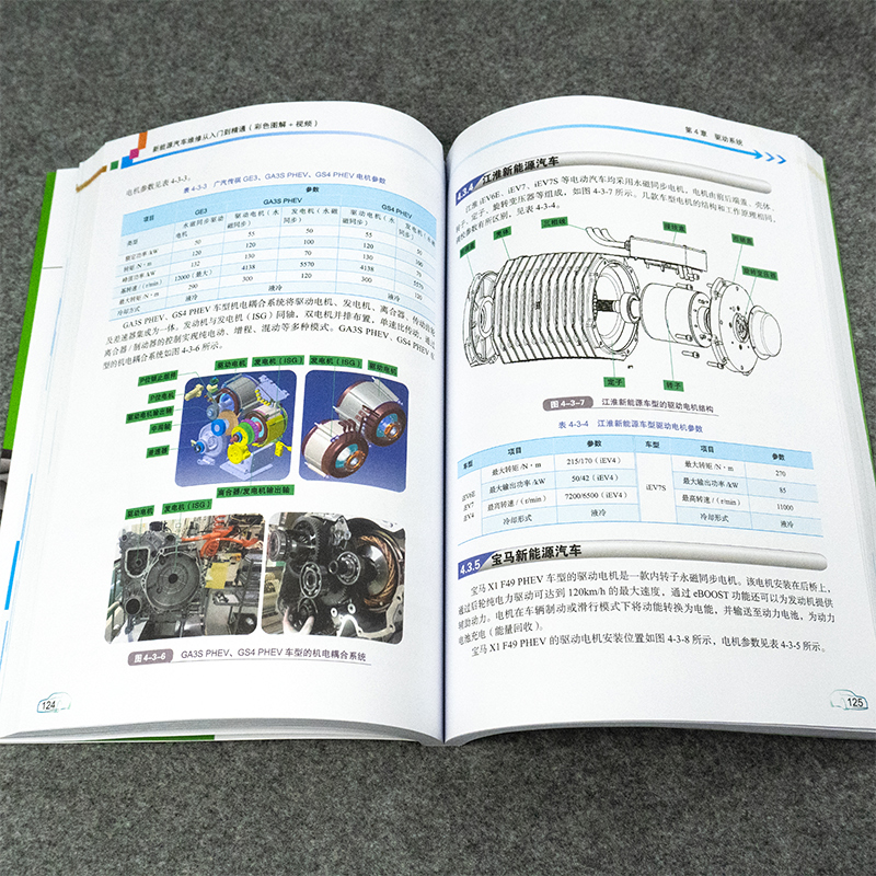 新能源汽车书籍 电动车维修从入门到精通资料汽修书大全 电路数据流故障诊断技巧混合动力电动汽车结构与原理检测修理技术保养知识