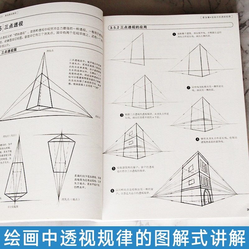 从零起步学素描 素描书入门教材零基础初自学到精通绘画教程书籍临摹速写书美术生专用线描画画静物头像铅笔画人物石膏像结构成人