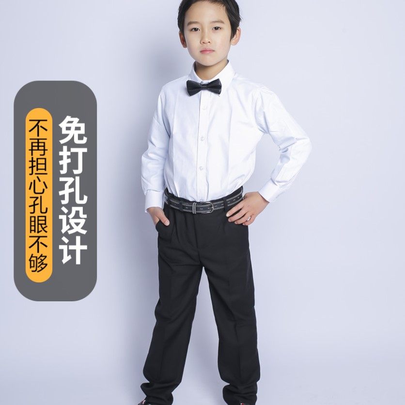 免打孔儿童腰带男童中小学生皮带礼服西裤西装针扣裤带初中生女童