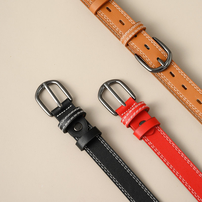 免打孔儿童腰带男童中小学生皮带礼服西裤西装针扣裤带初中生女童