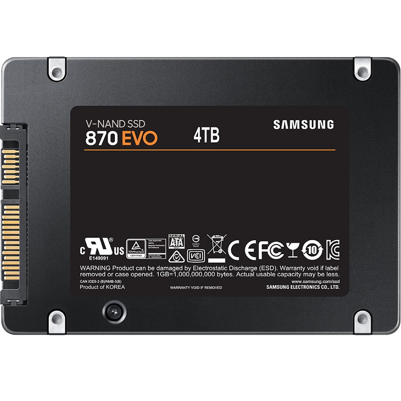 Samsung/三星 870 EVO 4T 4TB 2.5寸SATA3口SSD固态硬盘 全新原装 - 图1