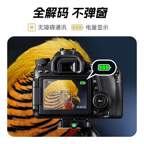 沣标LP-E6相机电池20适用佳能EOS 6D 60D 70D 80D R7二代 R6 5D3 7D R5 7D2 6D2 5D4 90D 5D2 E6N充电器套装 - 图1
