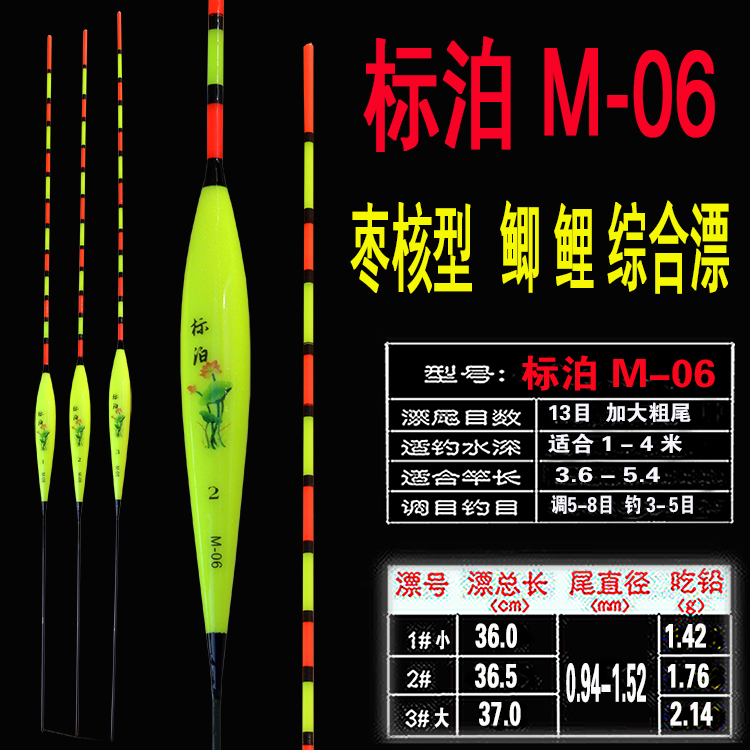 纳米渔漂鲫鱼鲤鱼钓鱼不吃水浮漂醒目加粗尾套装渔具用品-图3