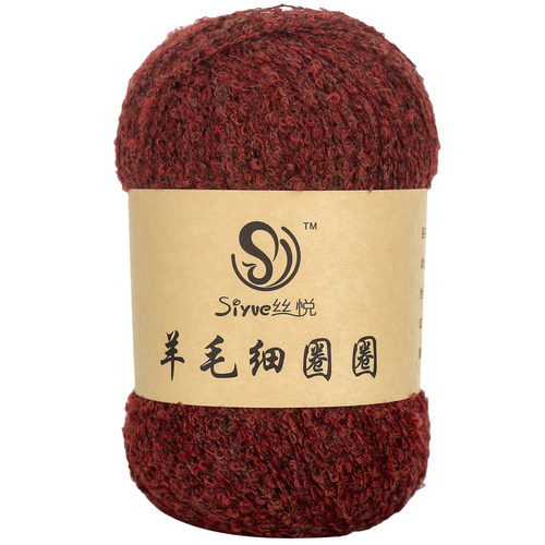 【丝悦】意大利羊毛小圈圈尼手工编织毛线团细羊毛线配线轻柔毛 - 图3