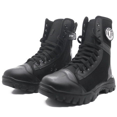 Высокие летние тканевые тактические износостойкие сапоги, нескользящие ботинки, высокая талия