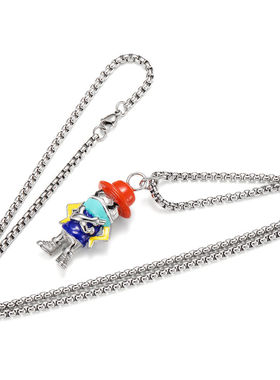 君合金吊坠钛钢挂链项链