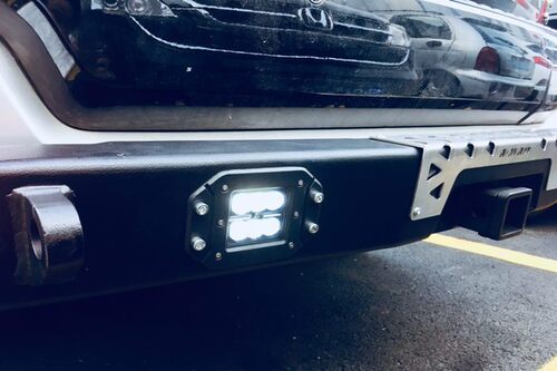 适用于15-21福特撼路者越野改装后杠竞技杠车尾防撞杠护角带LED灯 - 图0