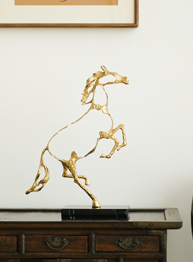 ladylike高级感生肖牛招财马摆件