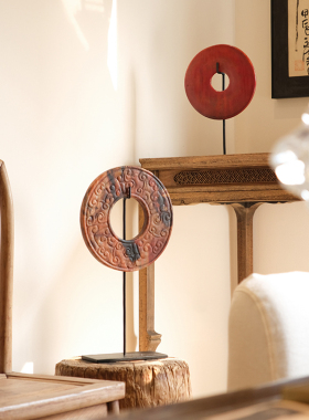 ladylike 侘寂风摆件高级感  样板间玄关电视柜陈列室装饰品小众