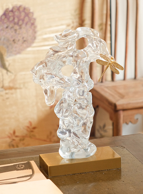 ladylike透明树脂太湖石摆件