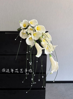 new森系ins风小众高级感手捧花婚礼手捧花领证花束流年花艺手作