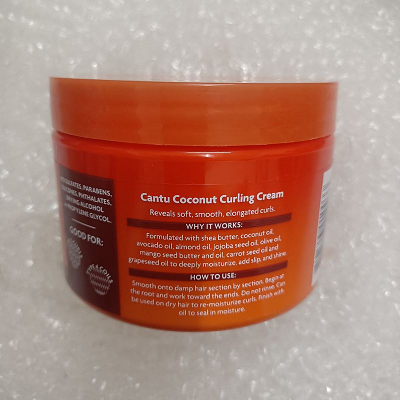 Cantu Shea Butter curling Cream products乳木椰卷发护发霜340g-图1
